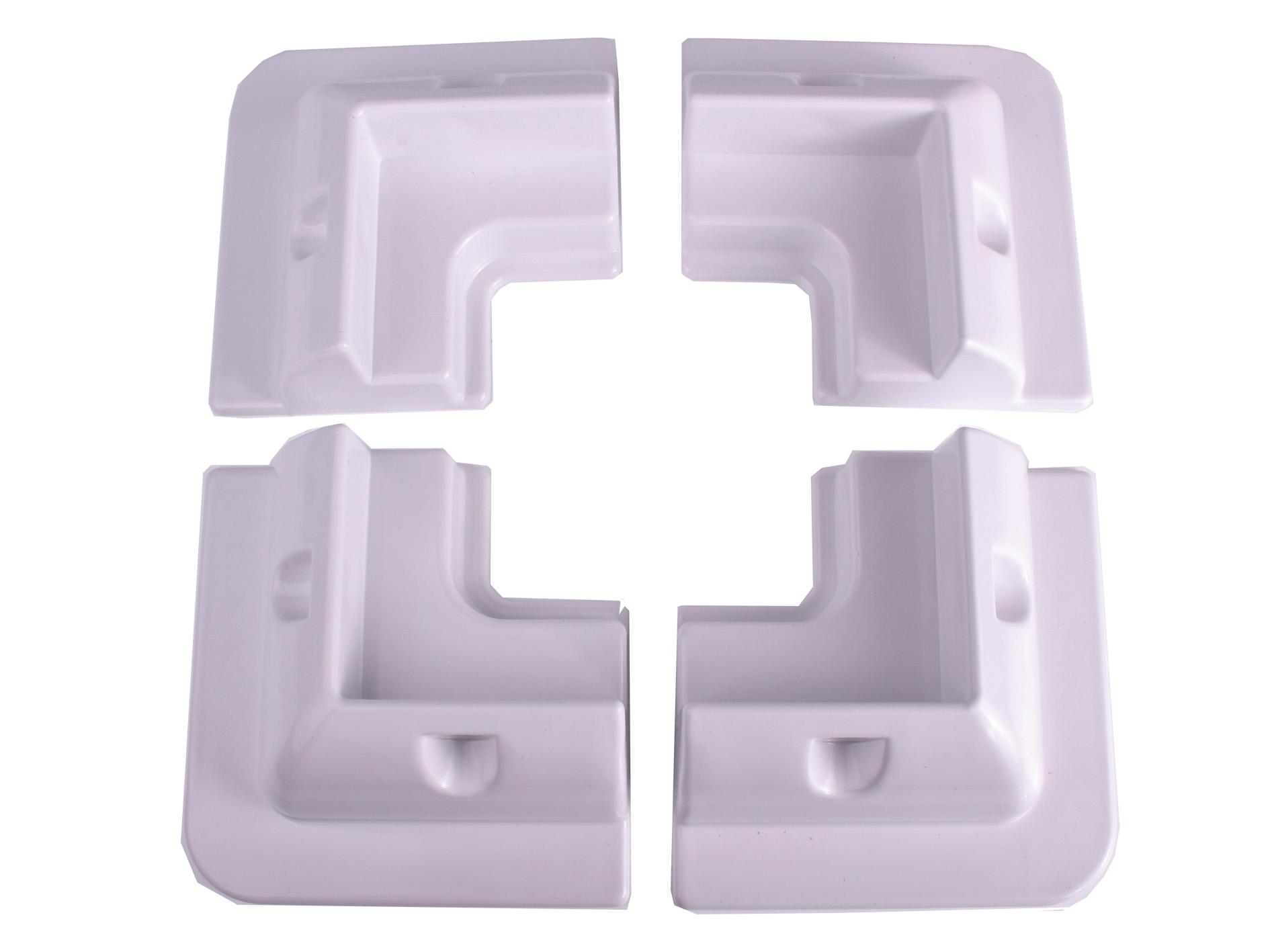 Halterung für Solarpanel 4 Ecken weiß SY-Z050R