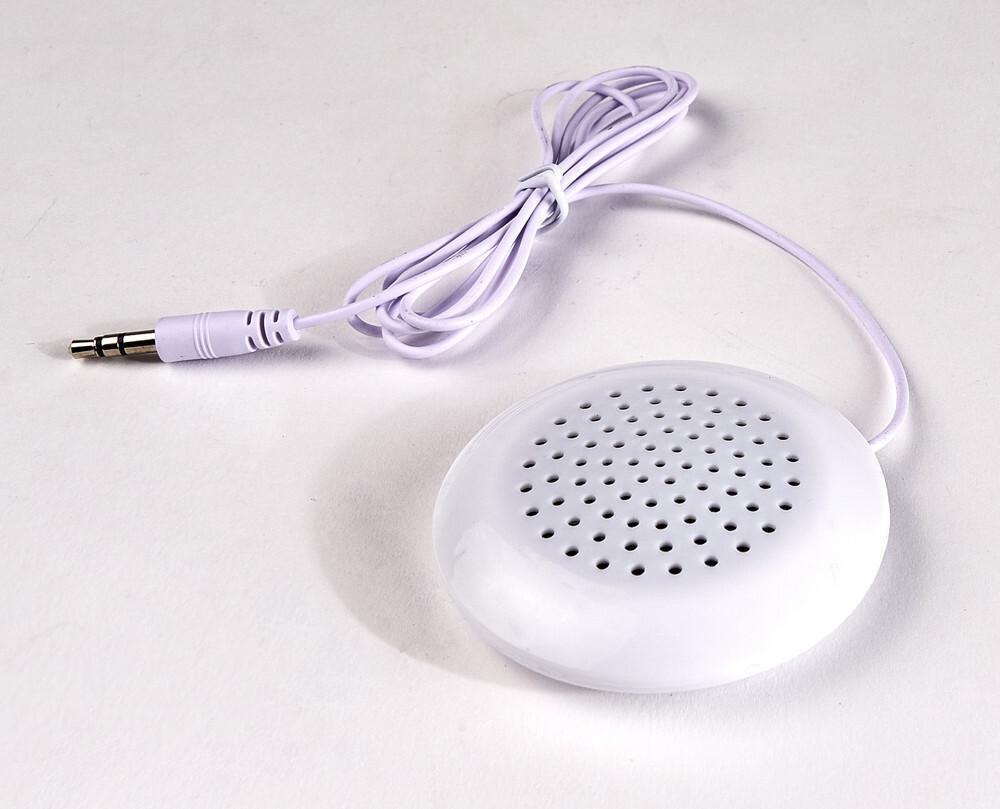 Tragbar 3.5mm Mini Kissen Lautsprecher für MP3 MP4 Player iPod -- Weiß